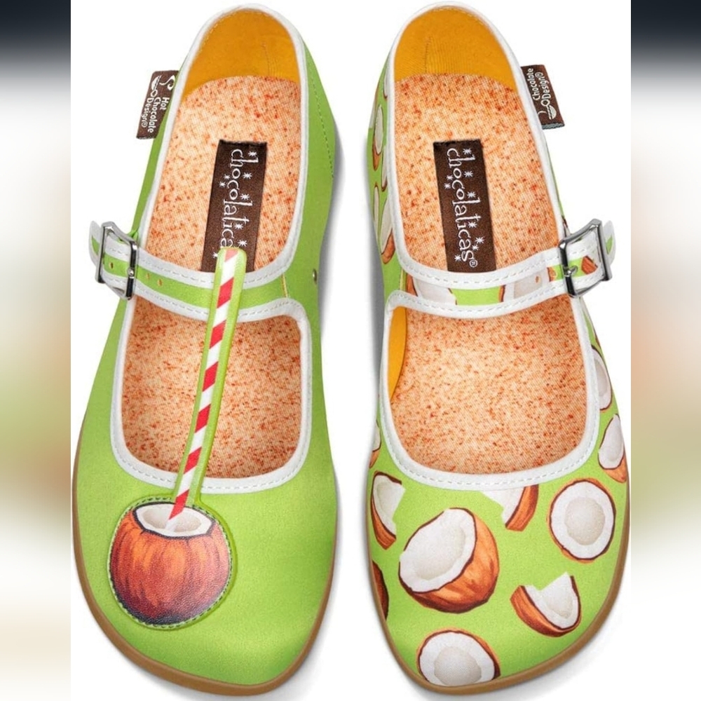 Hot Chocolate Design Chocolaticas Funky Canvas Women's Mary Jane COCO/Flat Shoes